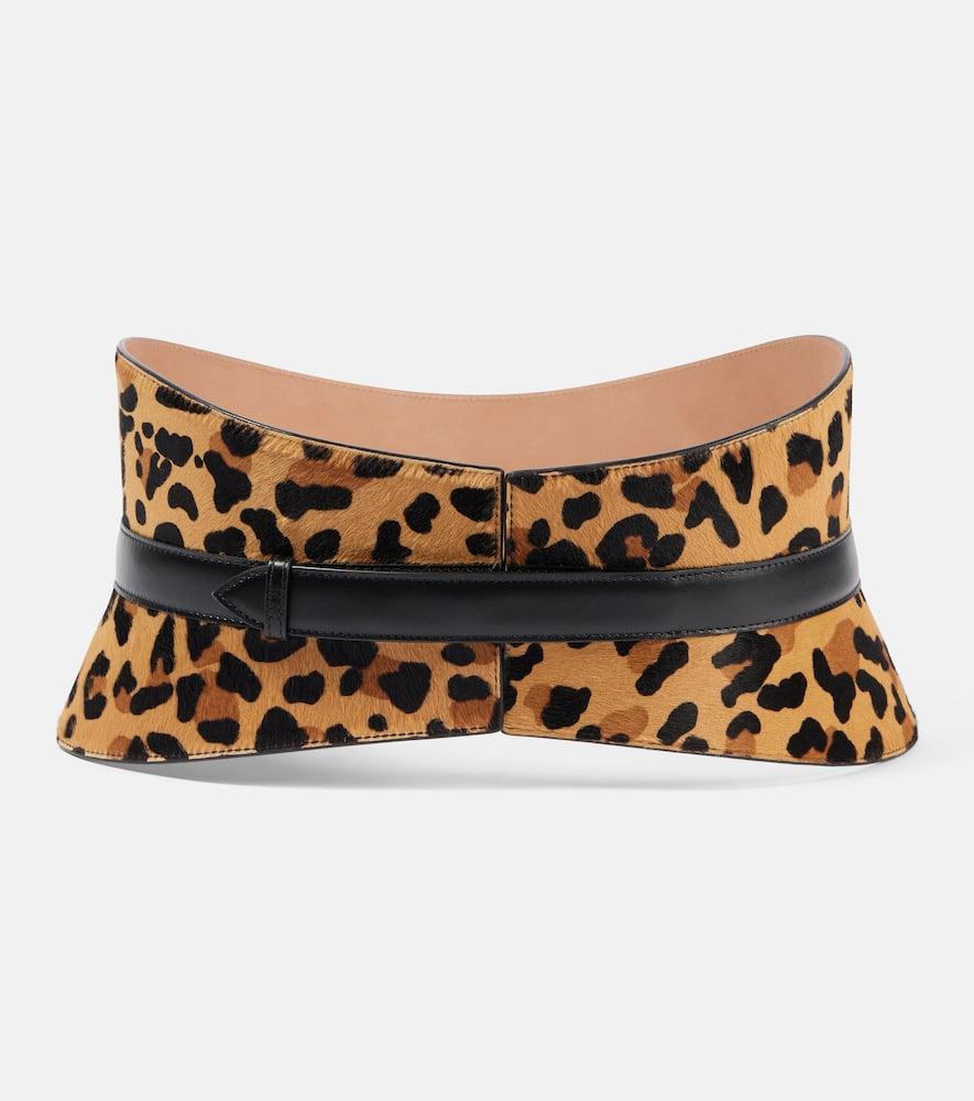 alaïa neo bustier calf hair corset