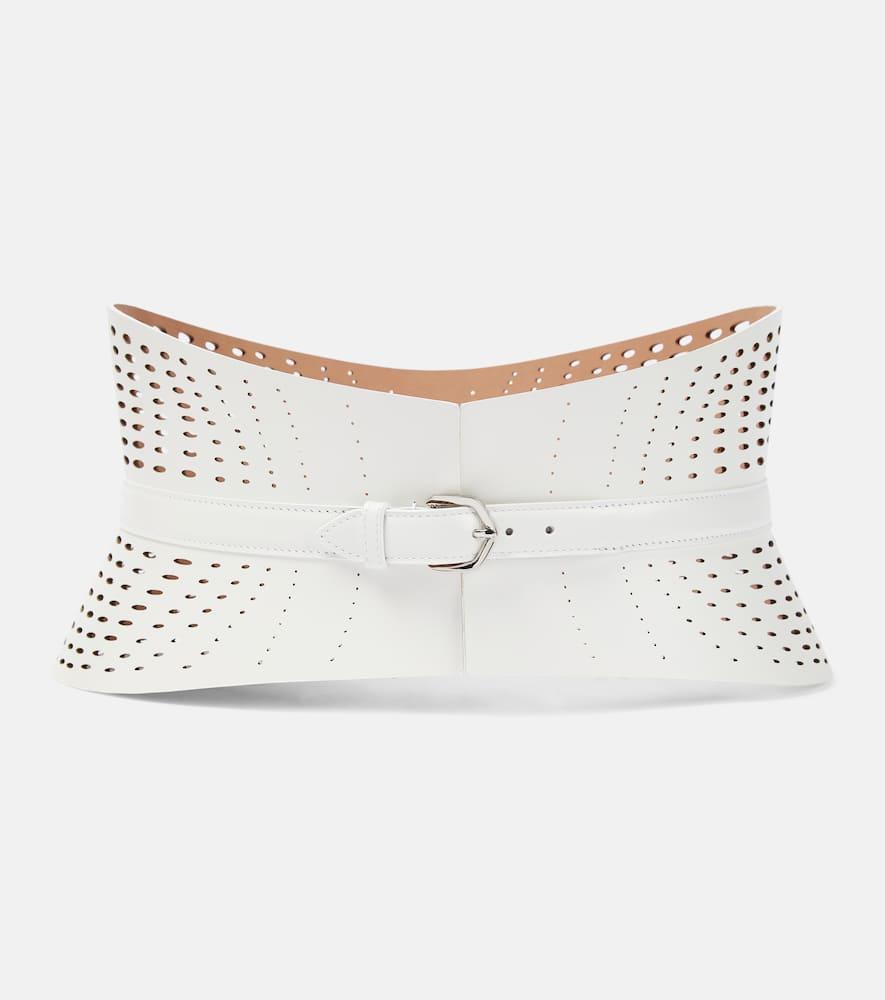 alaïa neo leather corset belt