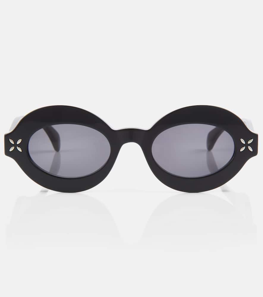 alaïa oval sunglasses