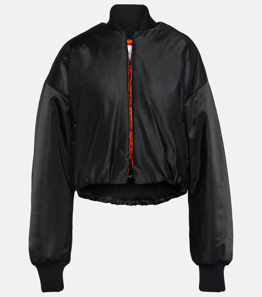 alaïa oversized bomber jacket