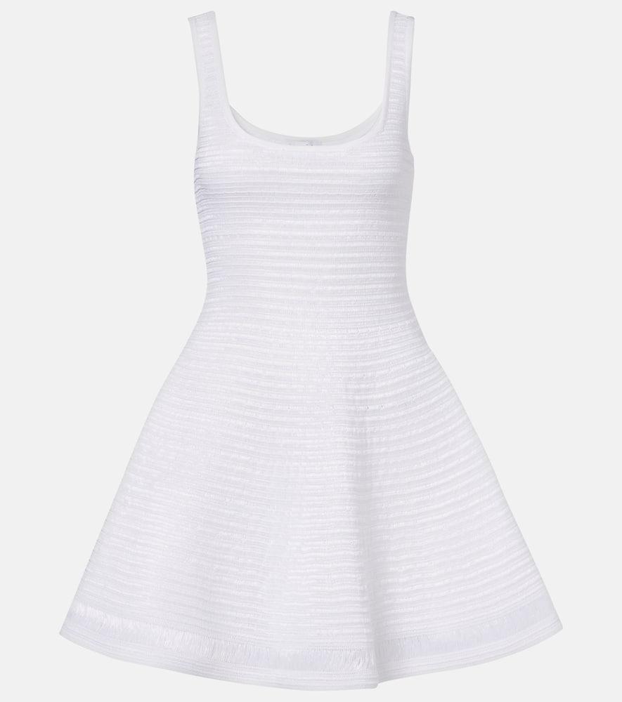 alaïa peplum mini dress