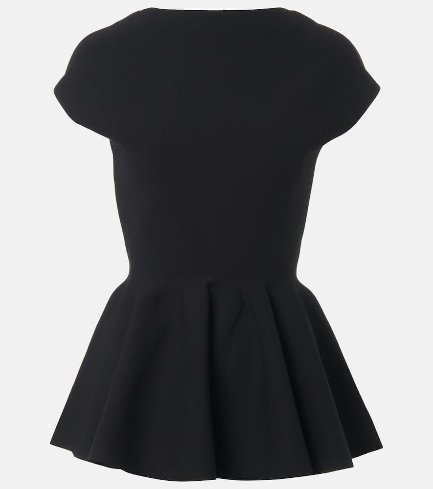 alaïa peplum top