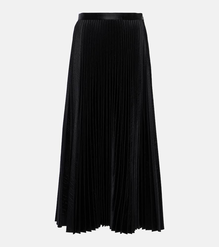 alaïa pleated croc