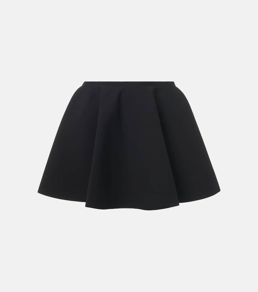 alaïa pleated godet miniskirt