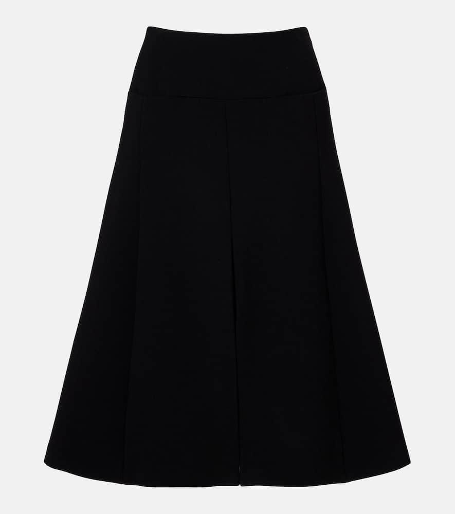 alaïa pleated midi skirt