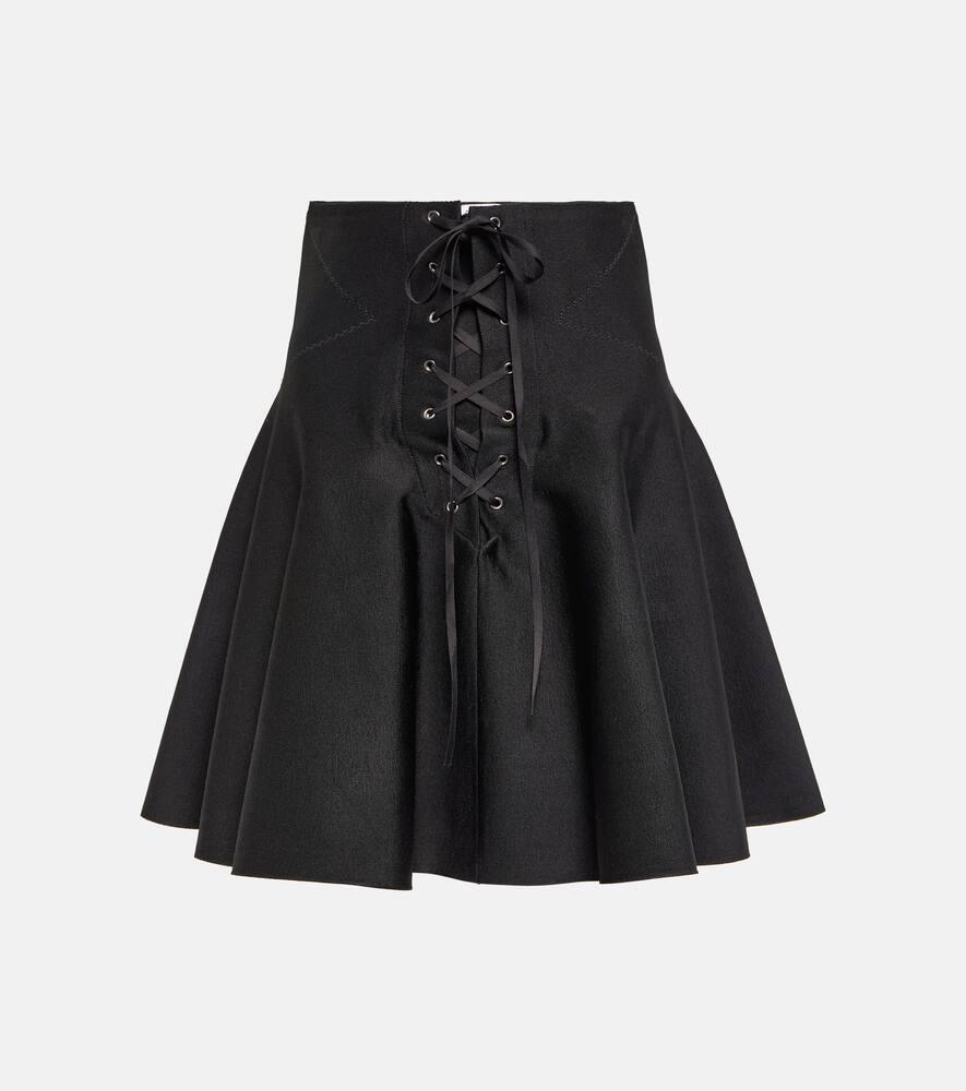 alaïa pleated miniskirt