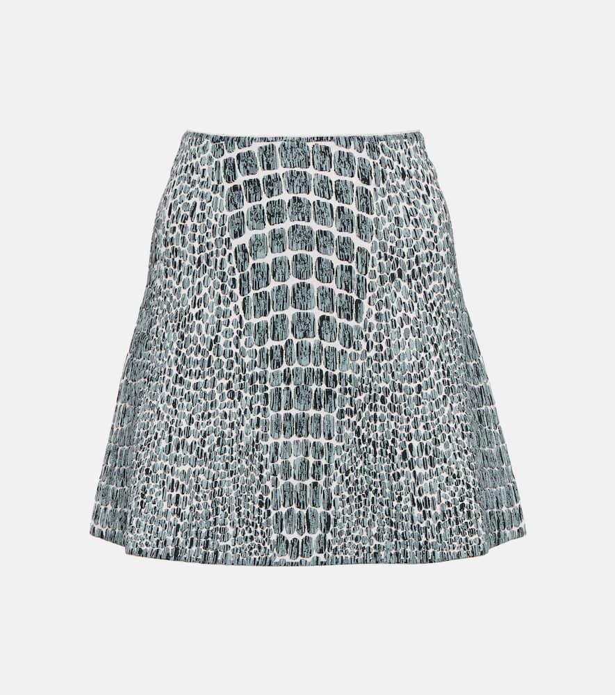 alaïa printed jacquard miniskirt