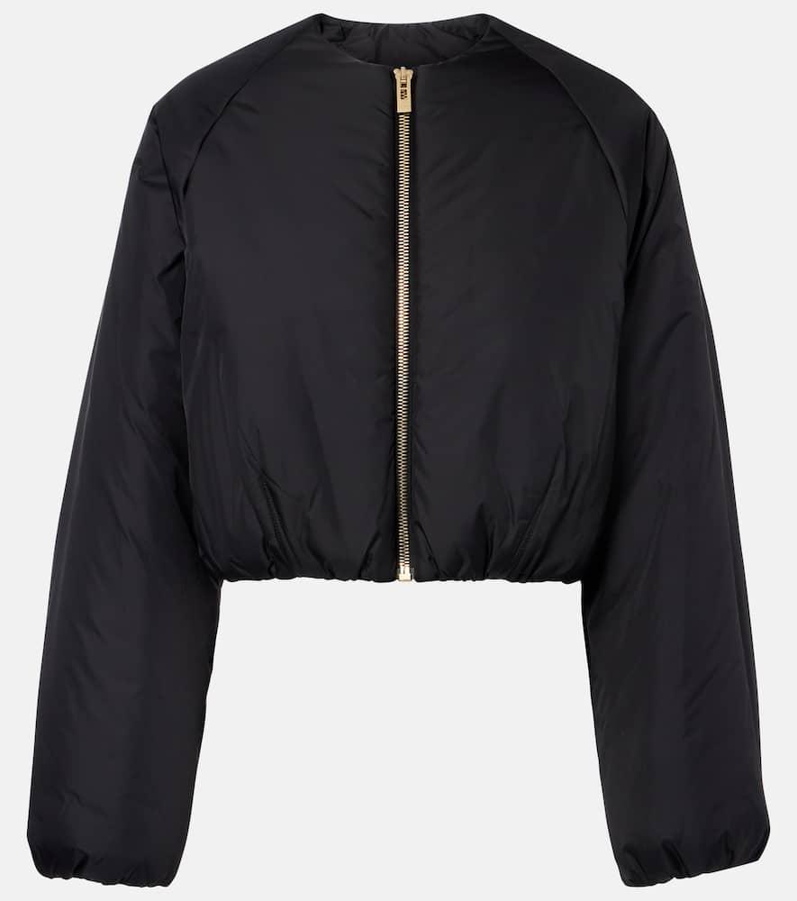 alaïa puffer cropped jacket