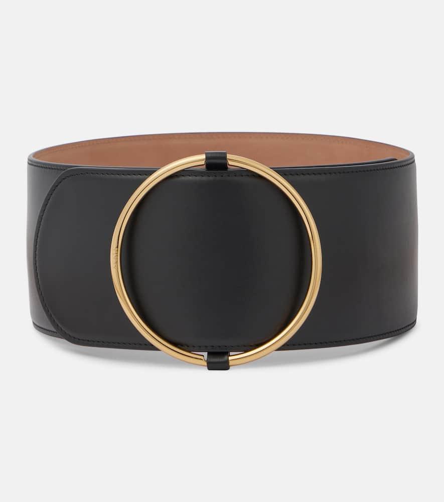alaïa ring leather belt