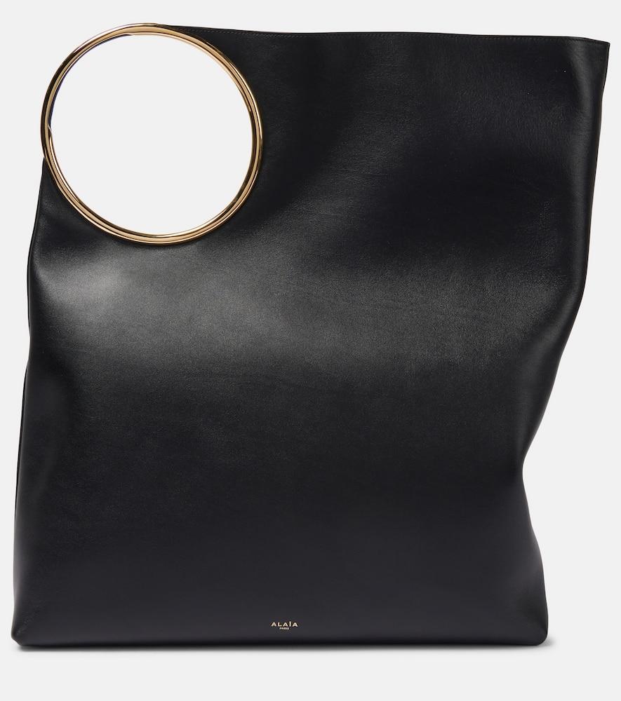 alaïa ring xl leather tote bag