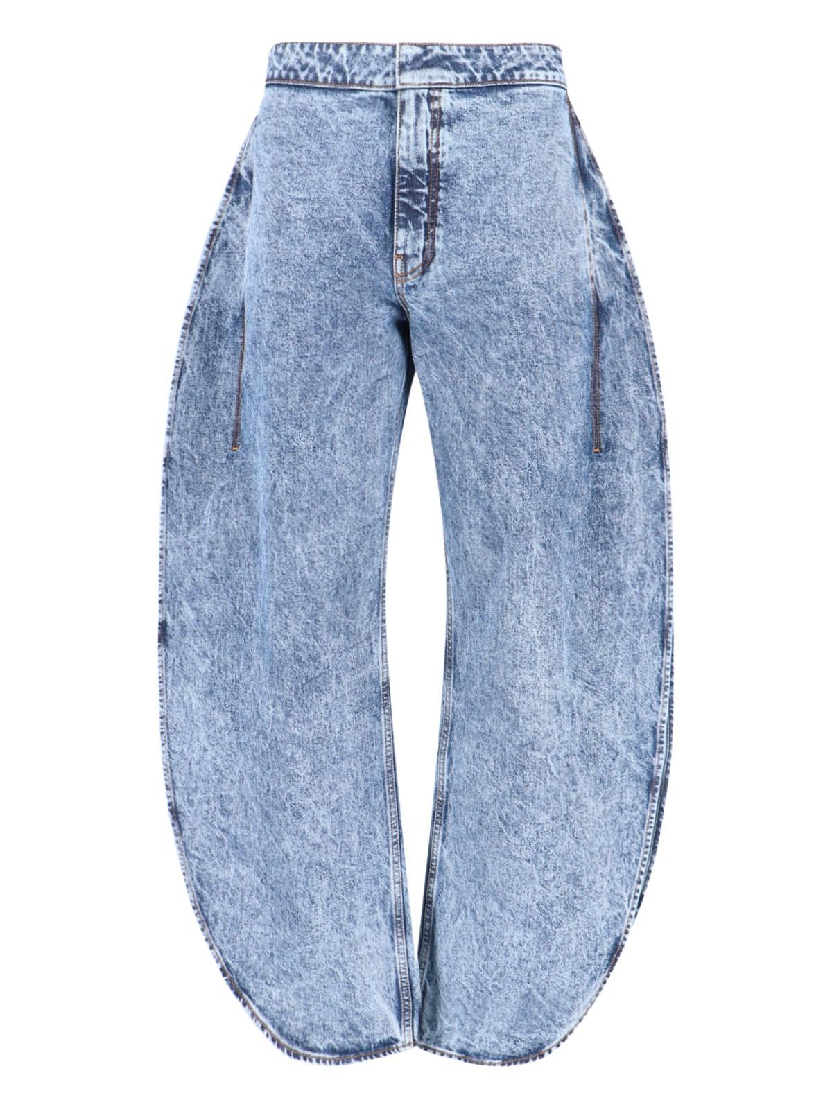 alaïa rounded jeans
