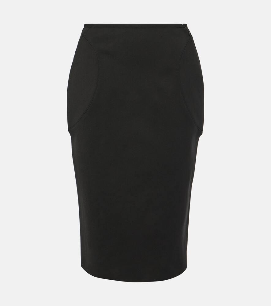 alaïa ruched pencil skirt