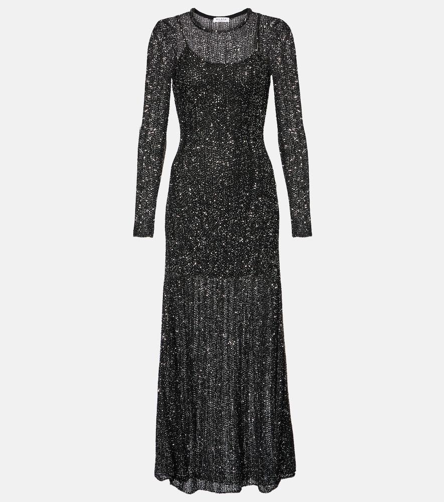 alaïa sequined midi dress