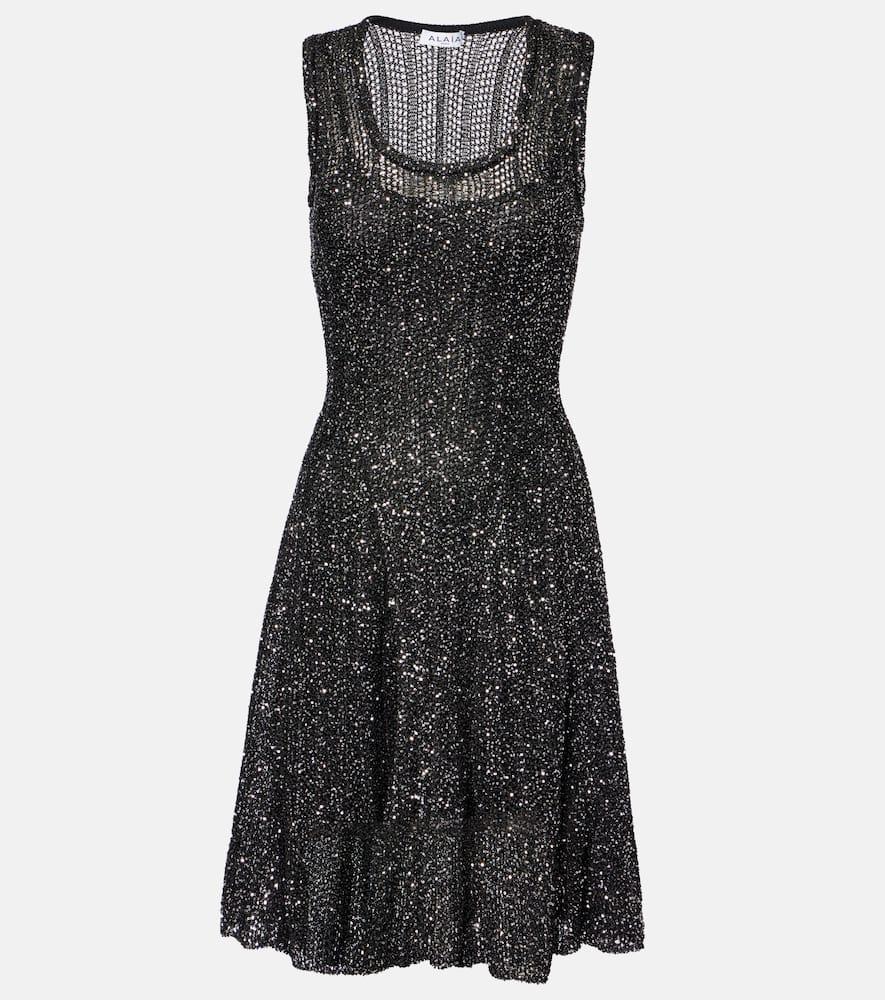 alaïa sequined minidress