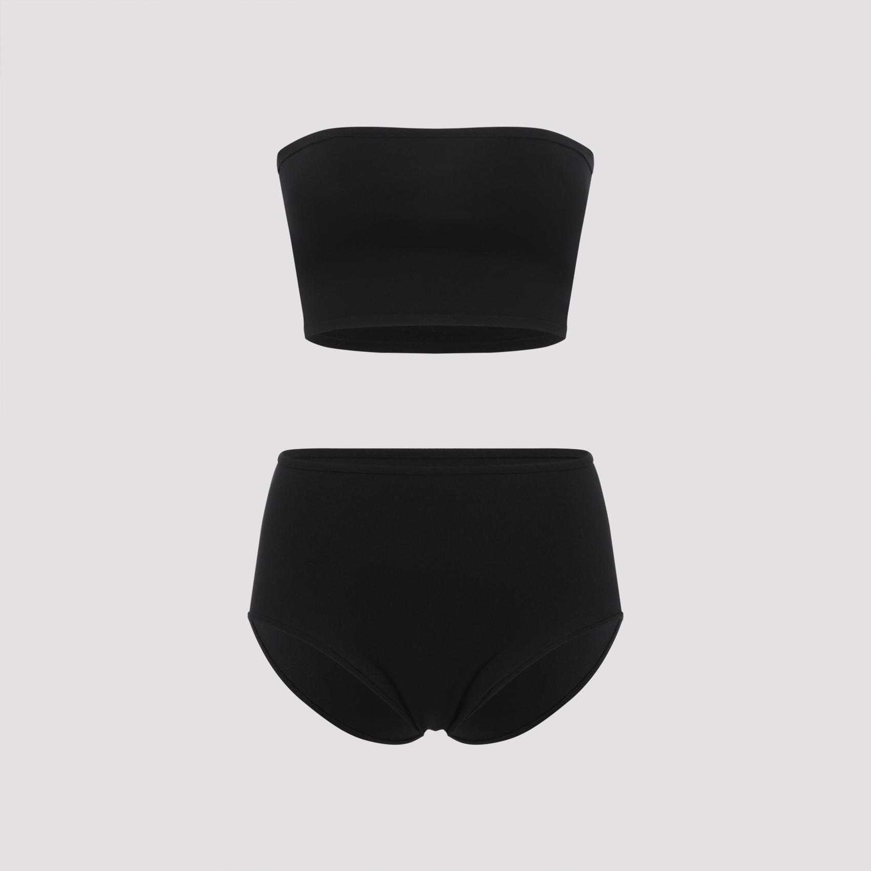 alaïa set second skin body black polyamide elastane underwear - women