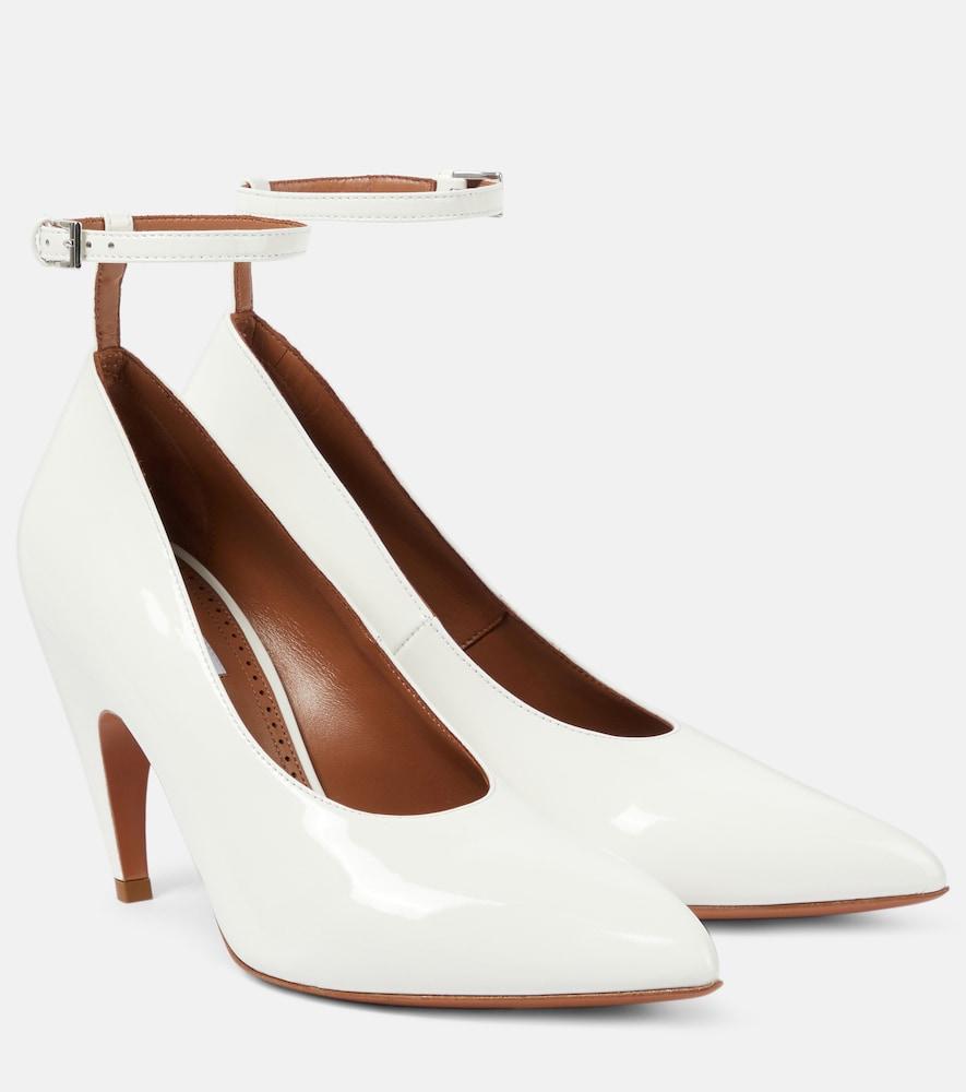 alaïa shark patent leather pumps