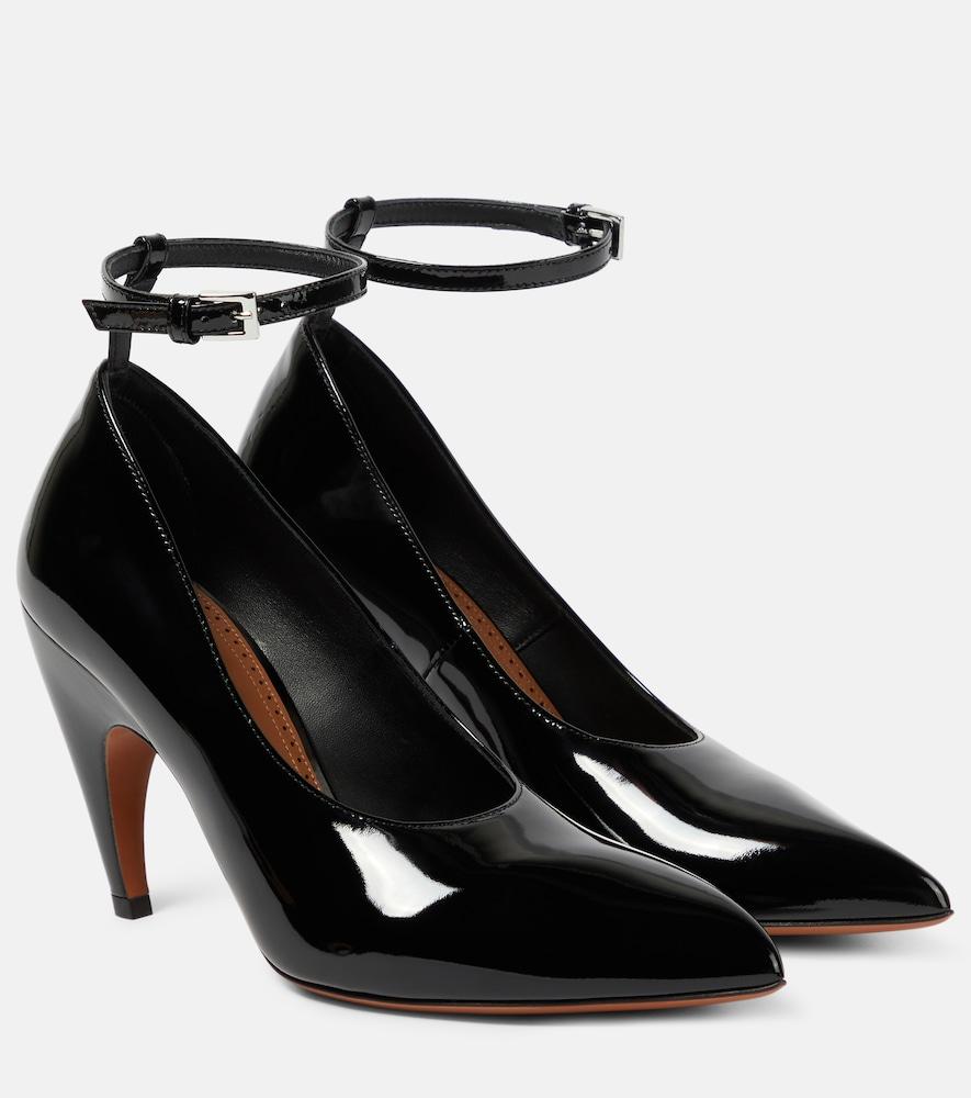 alaïa shark patent leather pumps