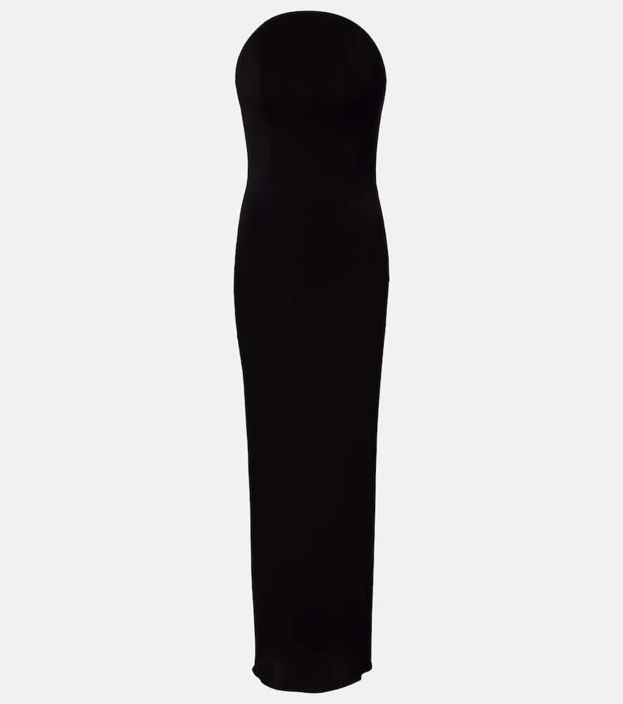 alaïa sheer jersey cocktail dress