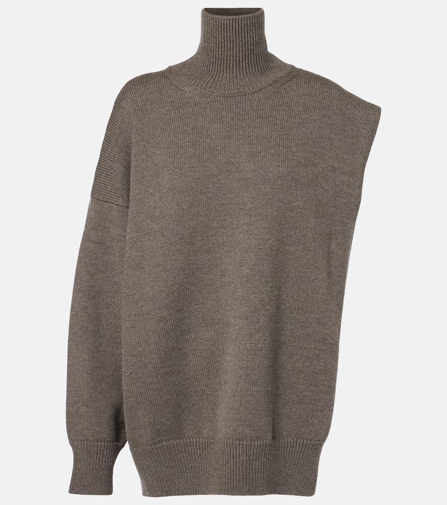 alaïa sided virgin wool sweater