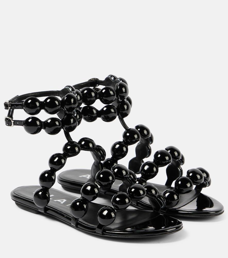 alaïa sphere leather sandals