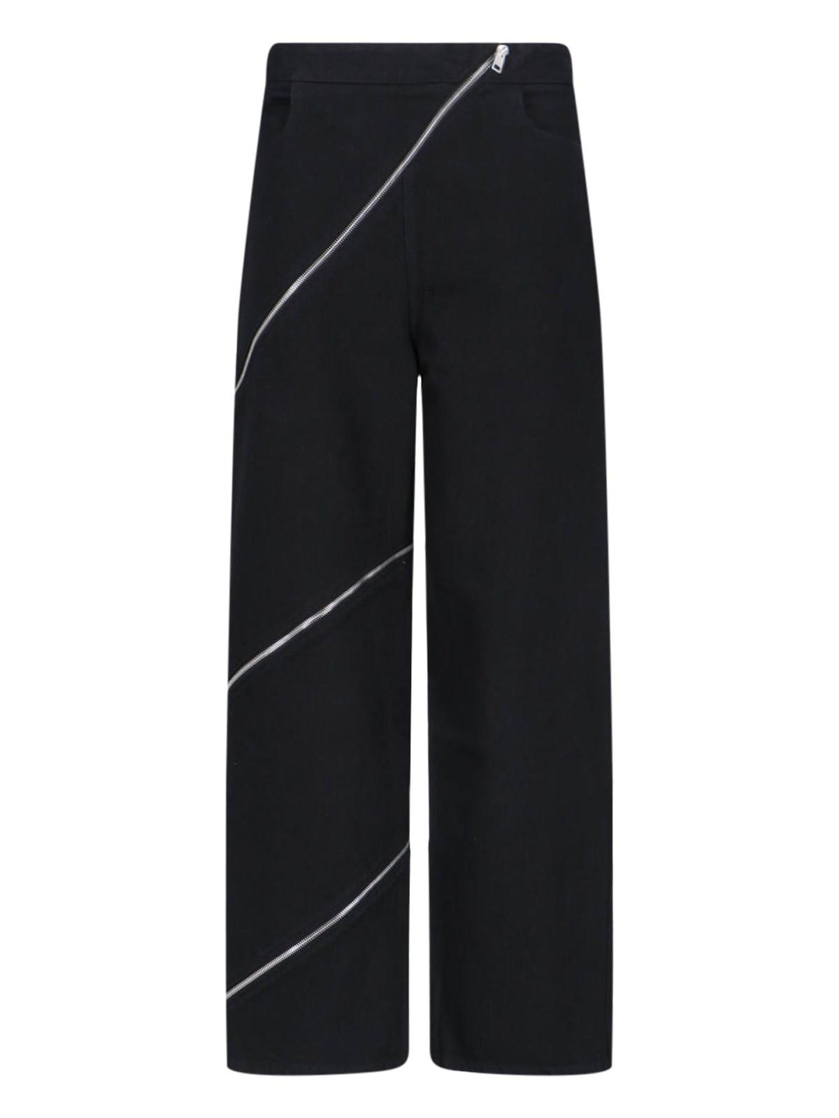 alaïa straight spiral jeans