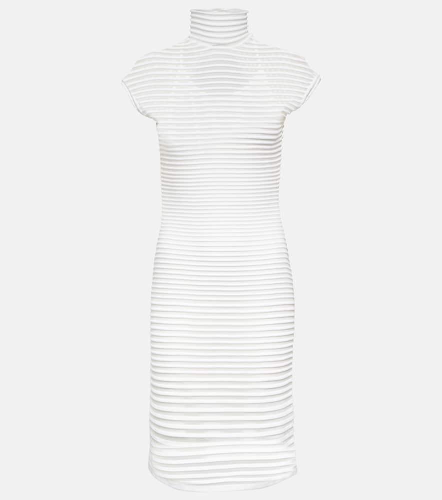 alaïa striped minidress