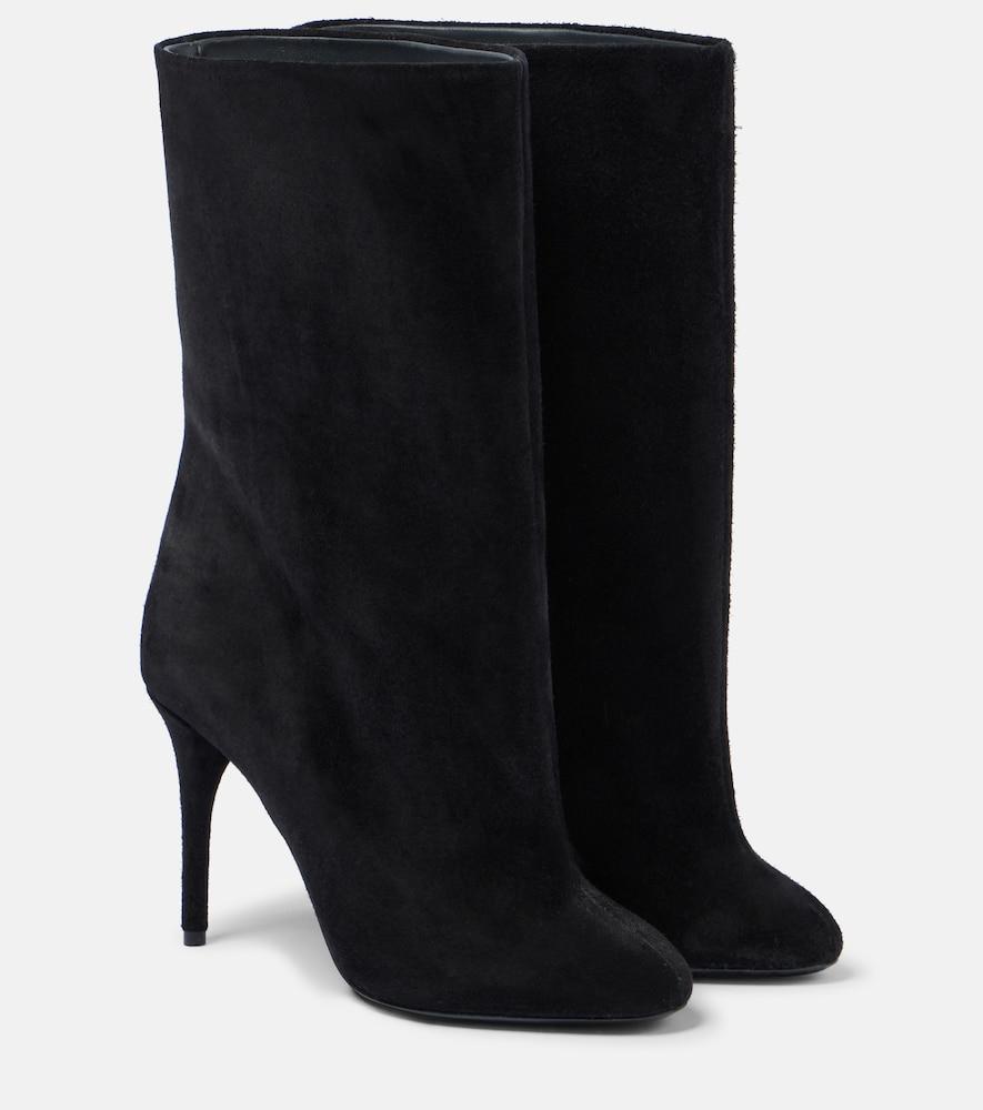 alaïa suede ankle boots