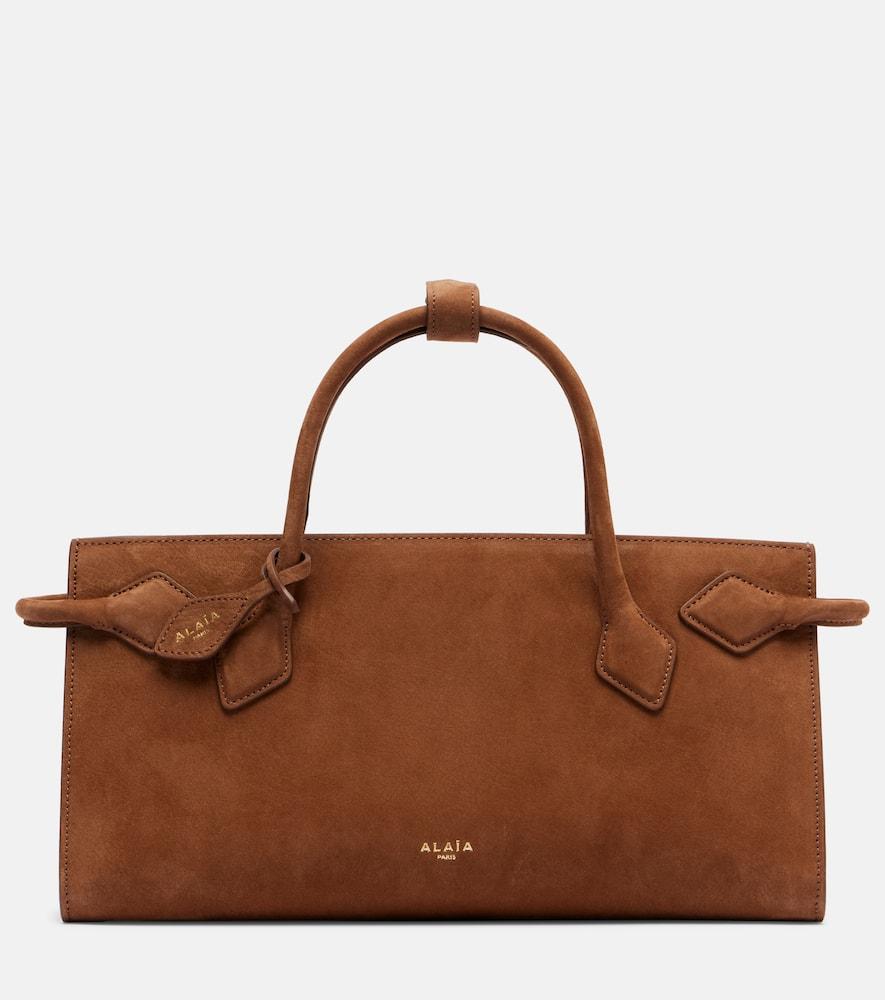 alaïa suede tote bag