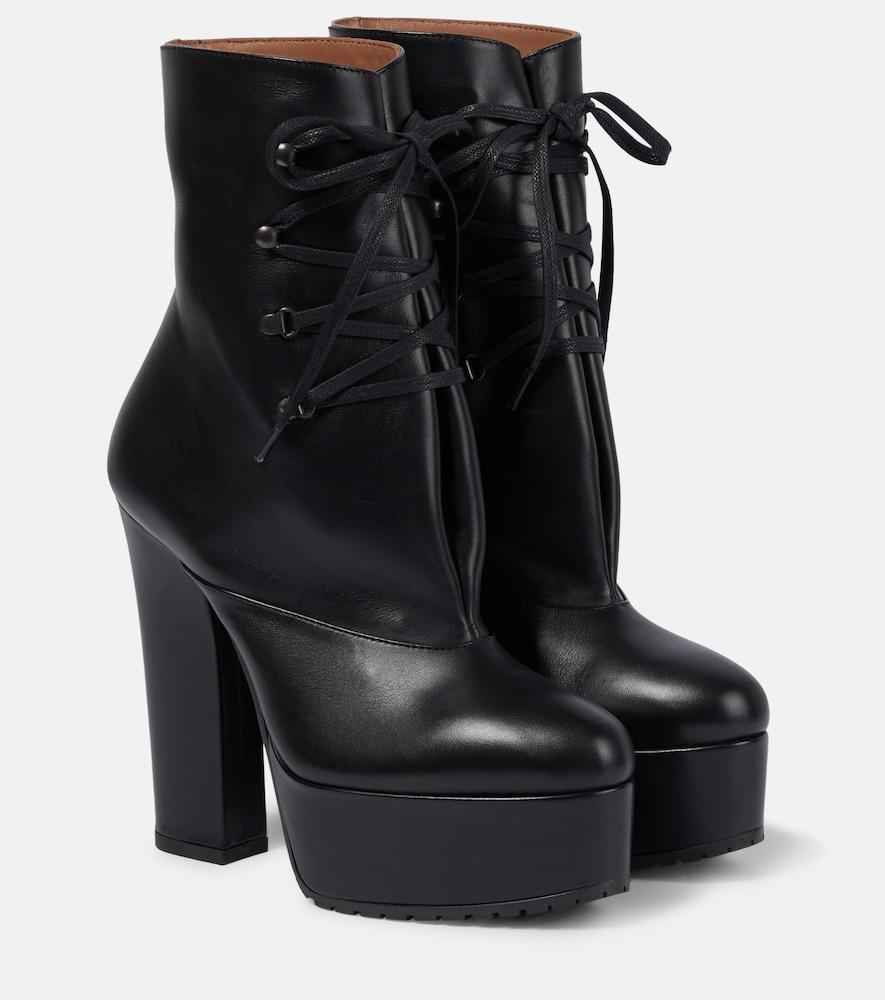 alaïa trekk 135 leather ankle boots