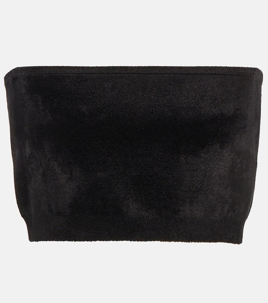 alaïa velvet bandeau top