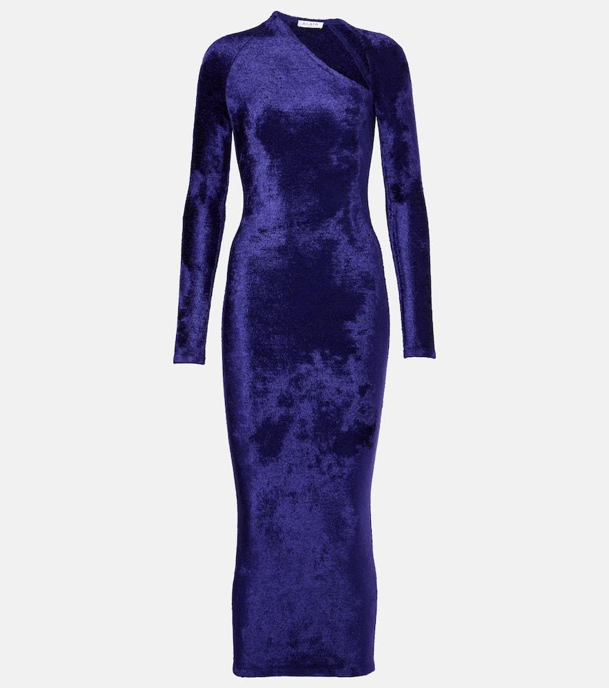 alaïa velvet maxi dress