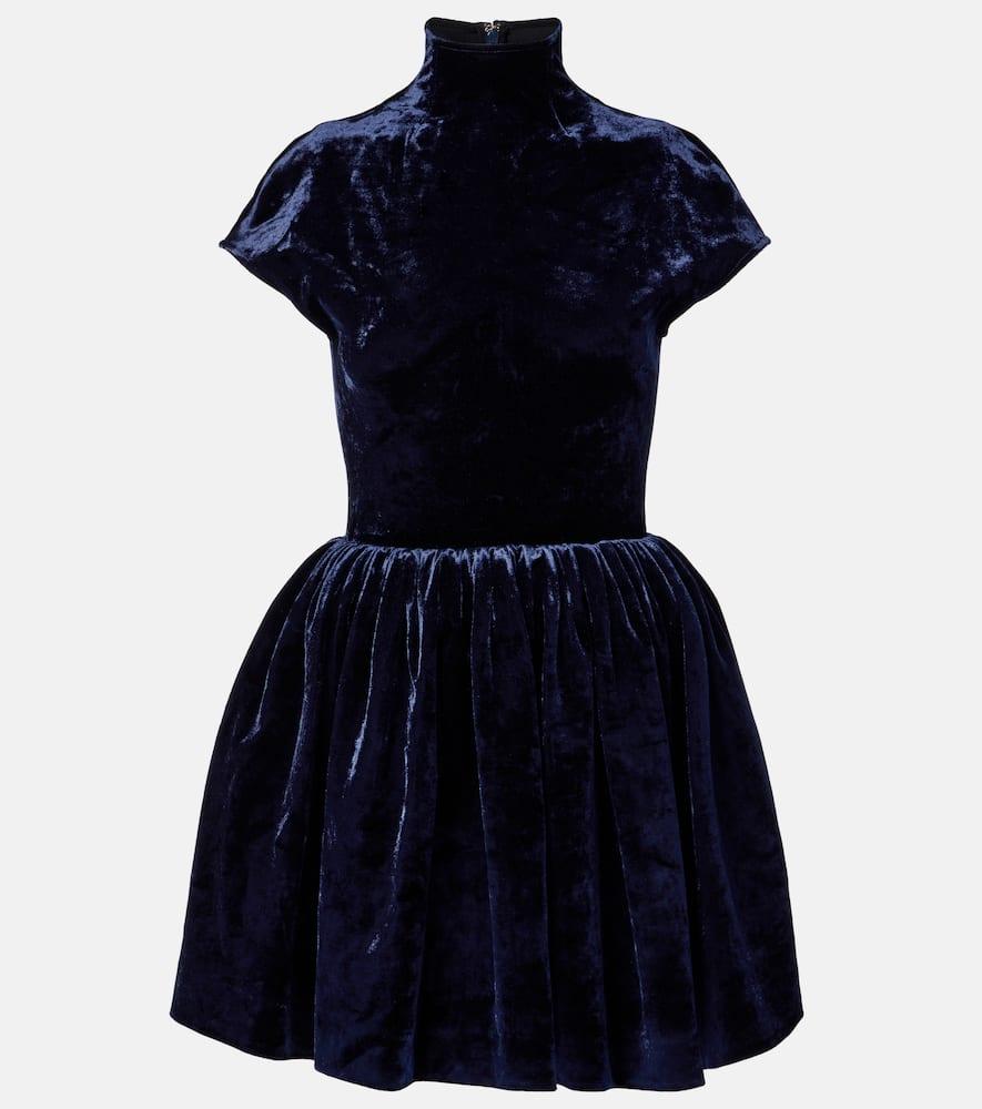 alaïa velvet minidress