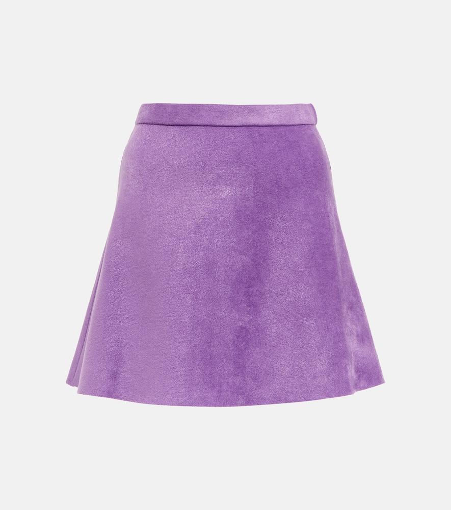 alaïa velvet miniskirt