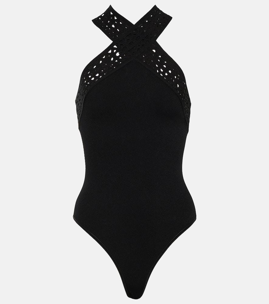 alaïa vienne halterneck bodysuit