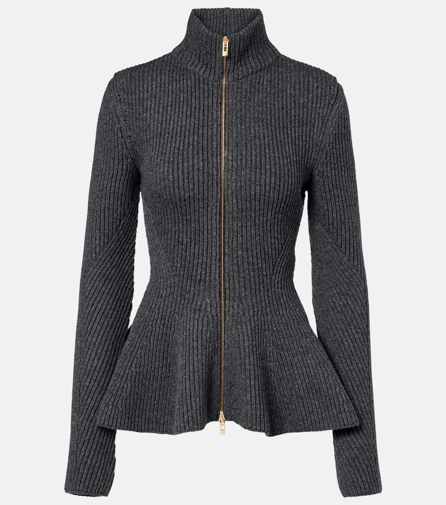alaïa wool and cashmere cardigan