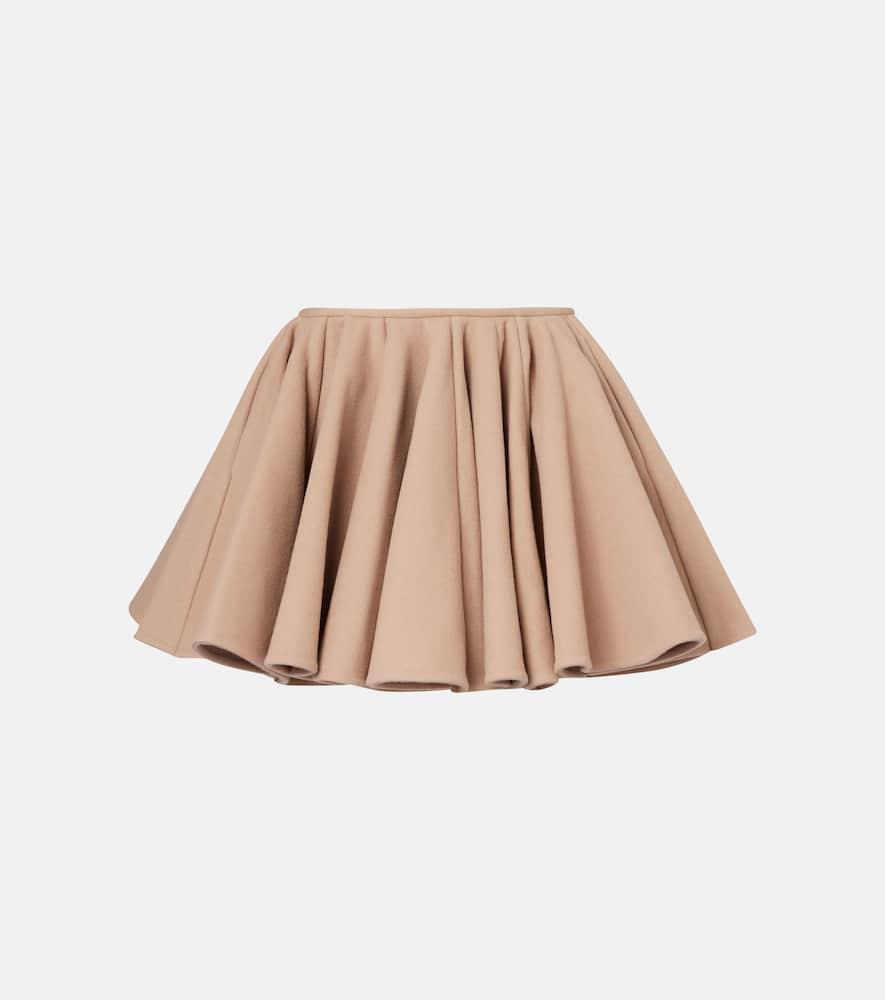 alaïa wool and cashmere miniskirt
