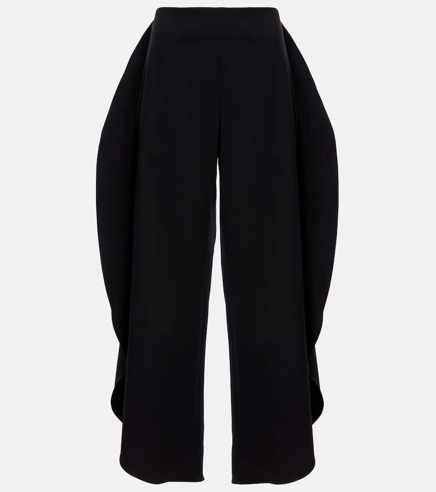 alaïa wool grain de poudre balloon pants