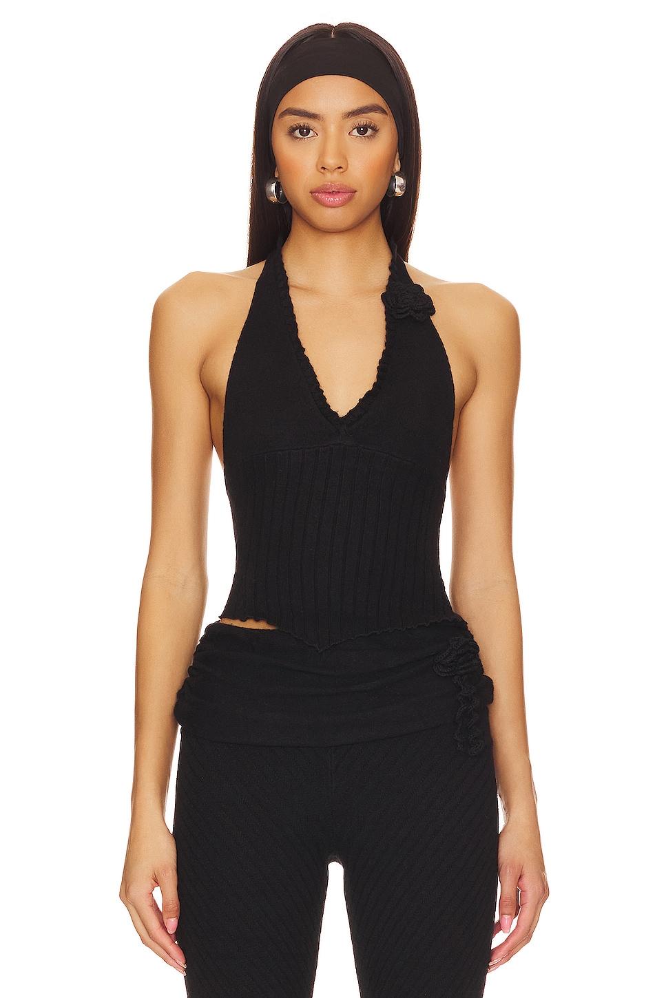 alacant knit halter top