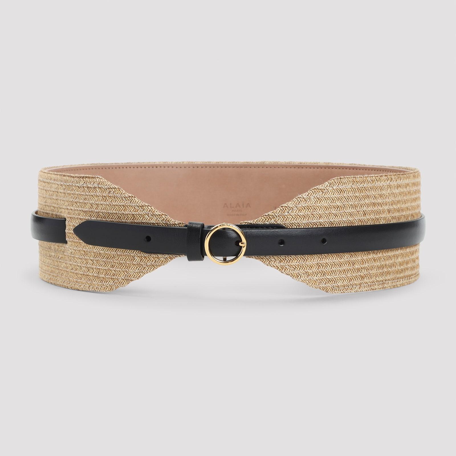 alaia alaïa large paperstraw belt