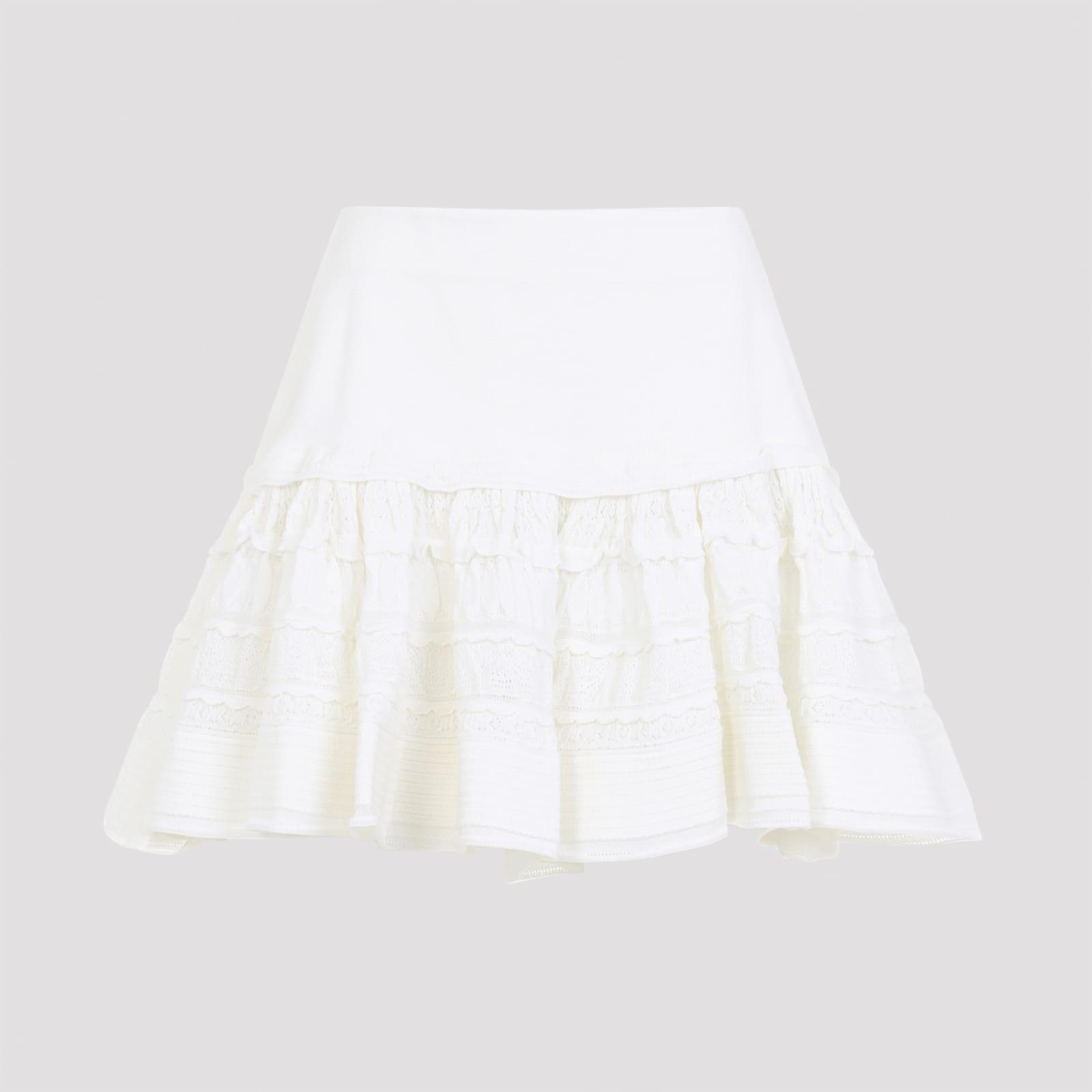 alaia alaïa ruffle mini skirt