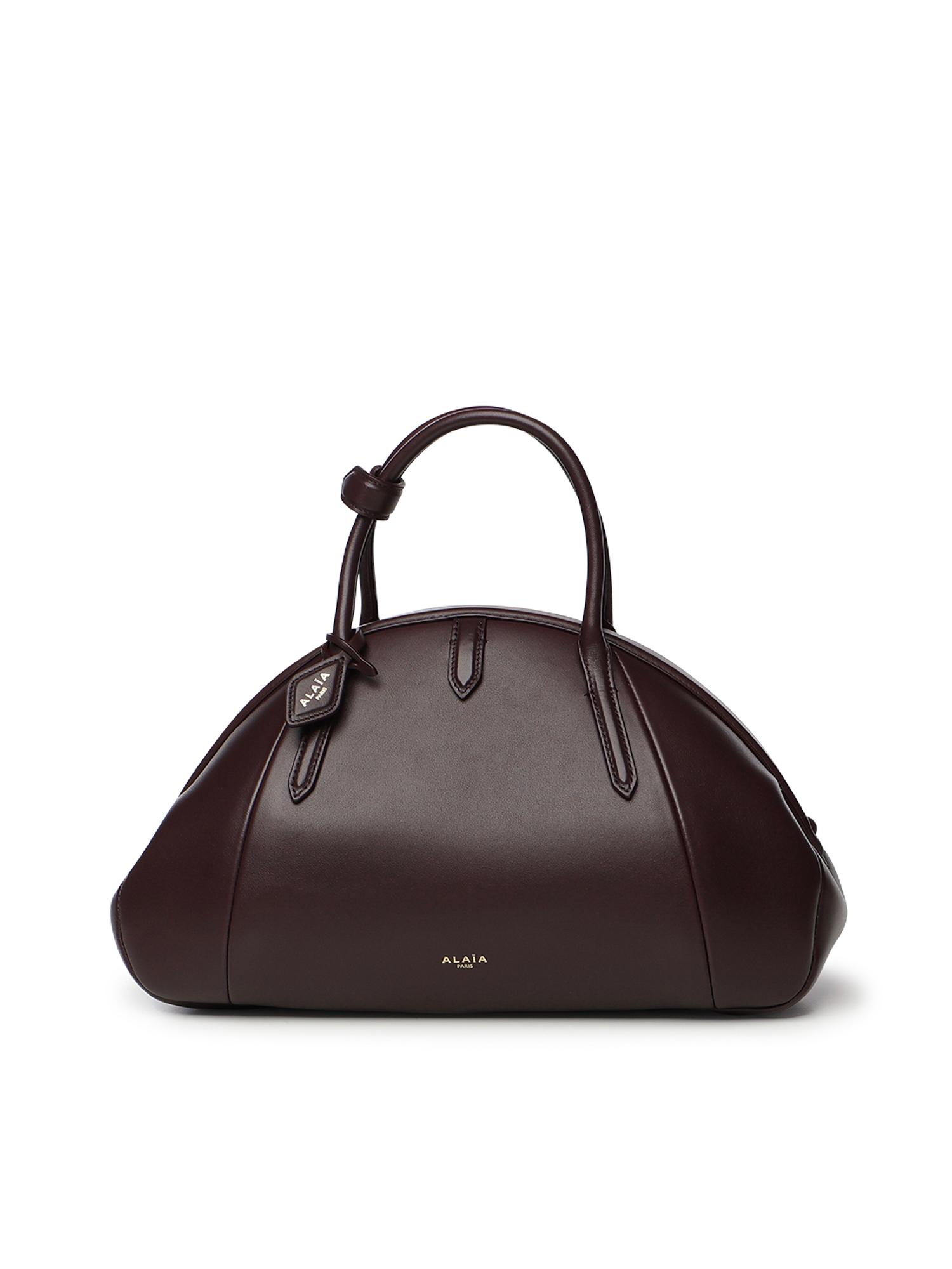 alaia bags bordeaux calfskin - women