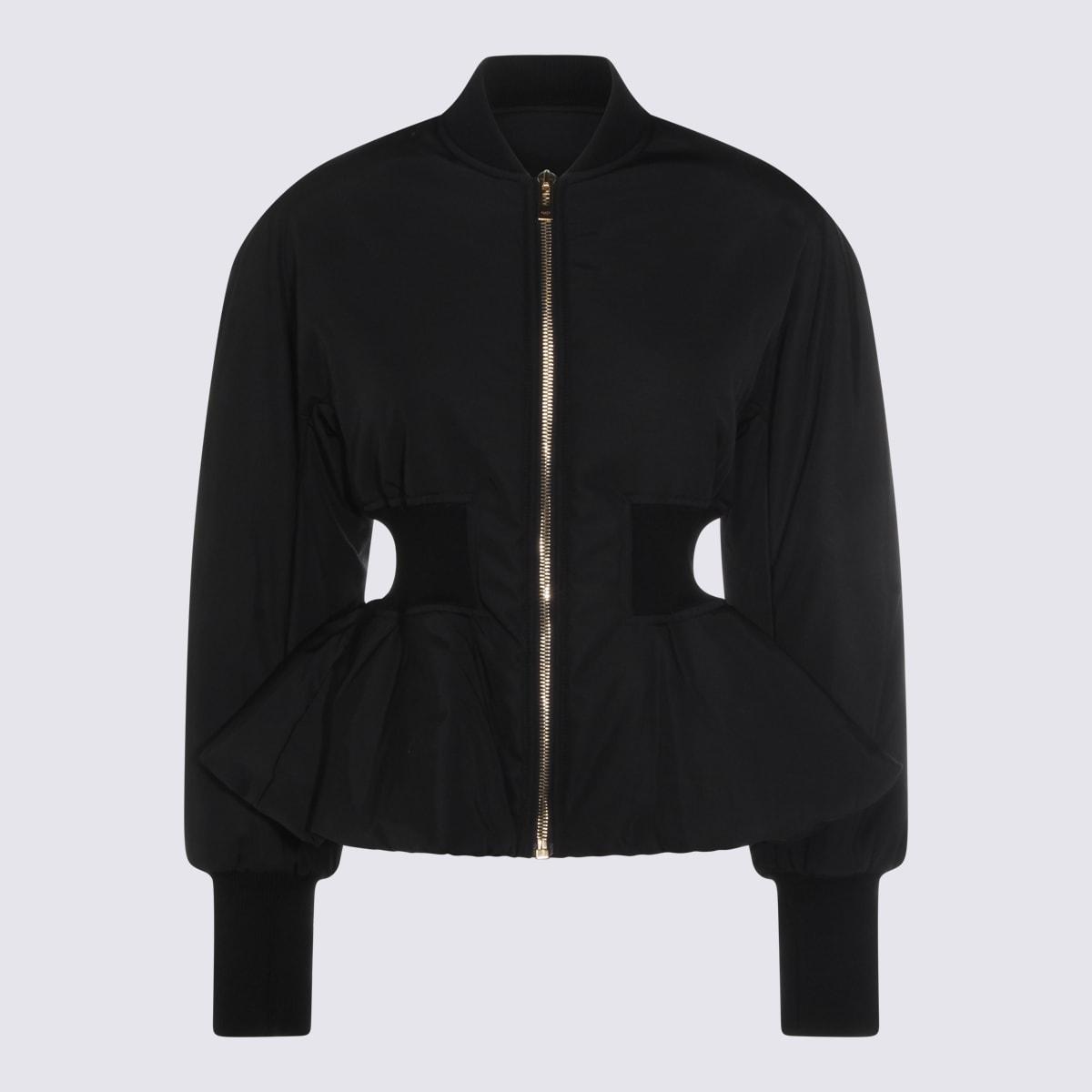 alaia black casual jackets
