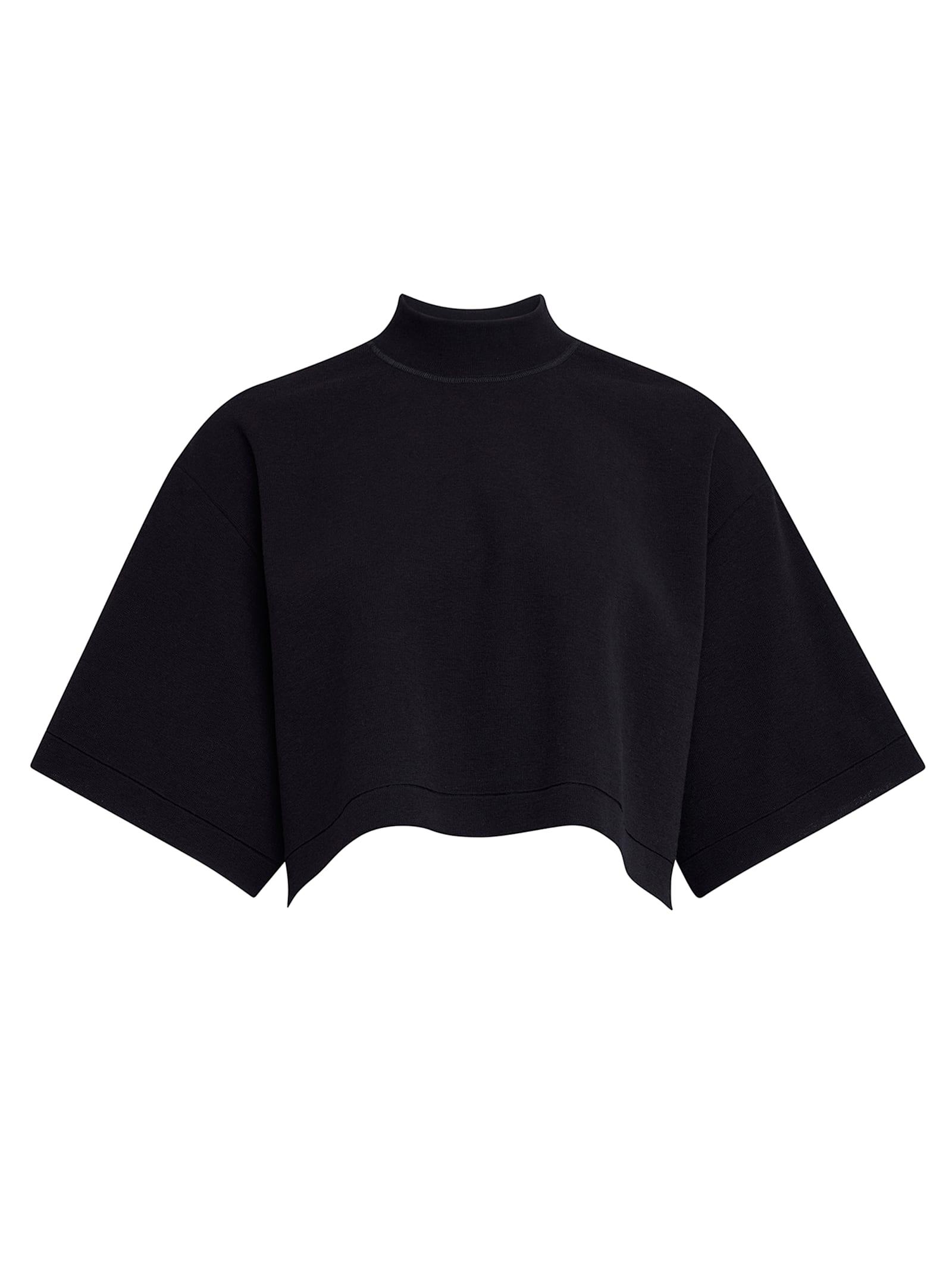 alaia cropped knit t-shirt