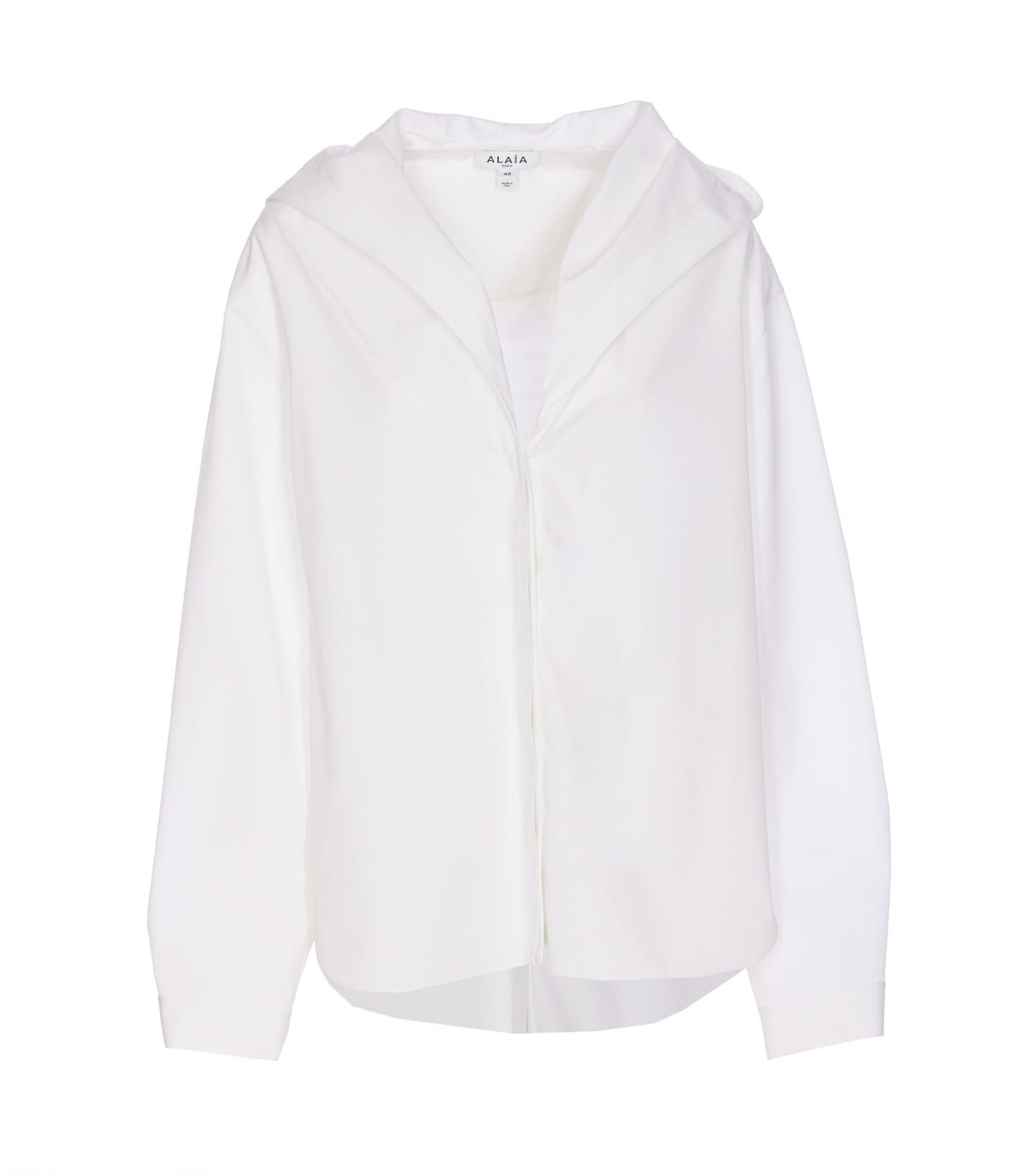 alaia hooded shirt