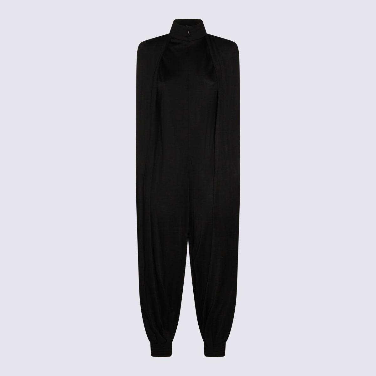 alaia noir stretch jumpsuit
