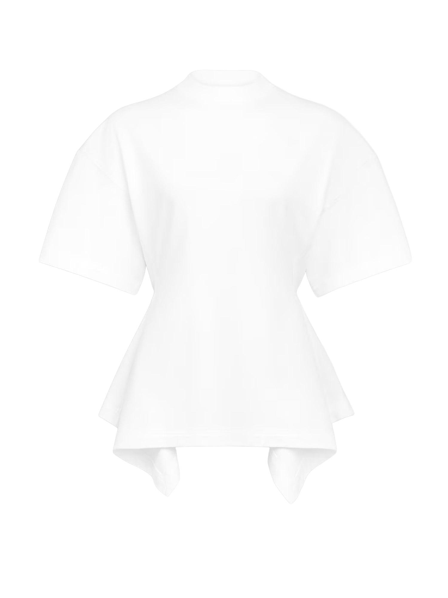 alaia paneled cotton t-shirt