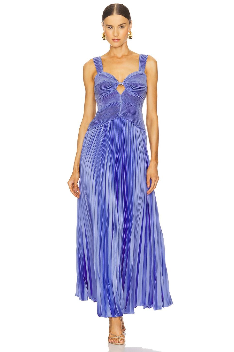alaia pleated gown