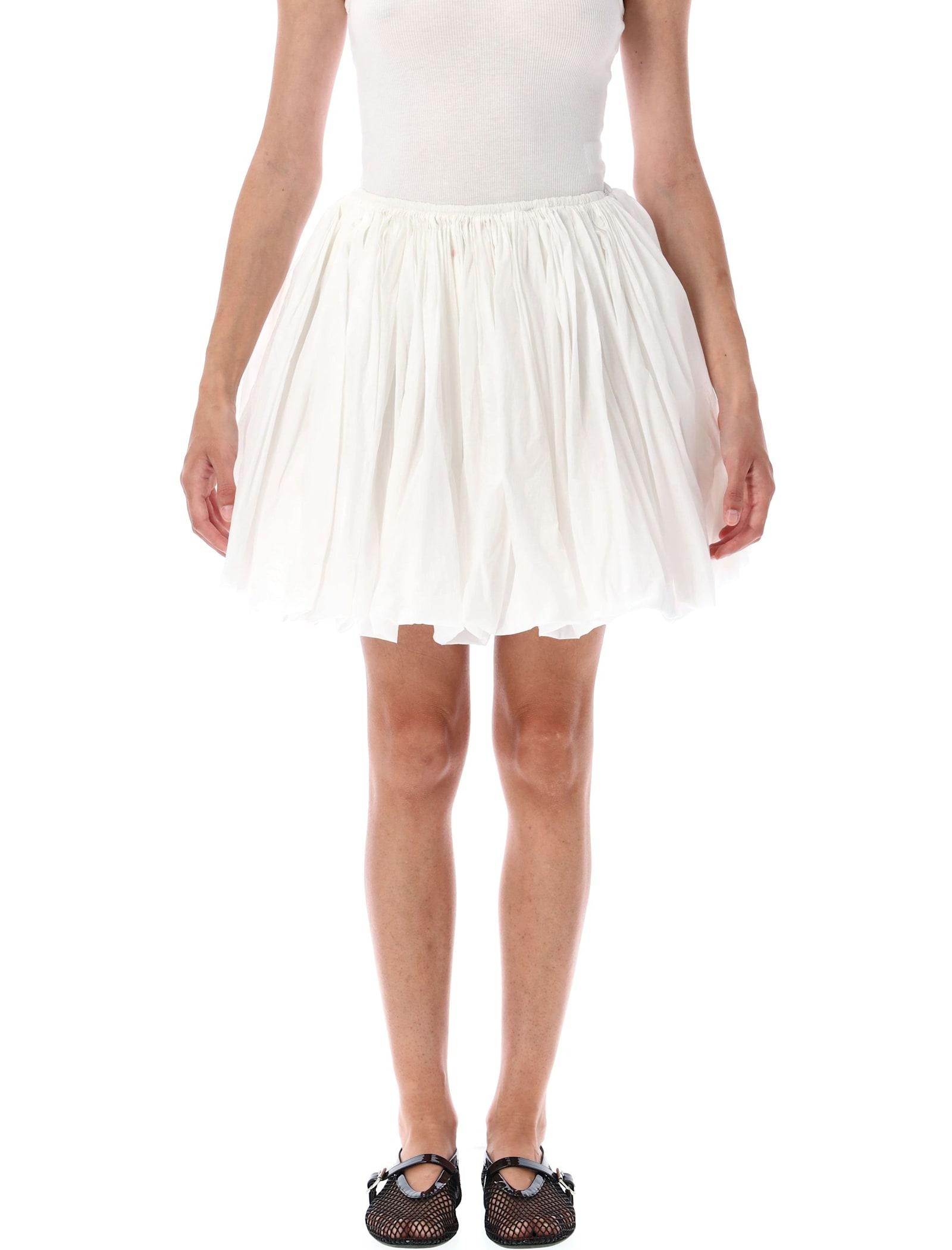 alaia soft nylon bubble mini skirt