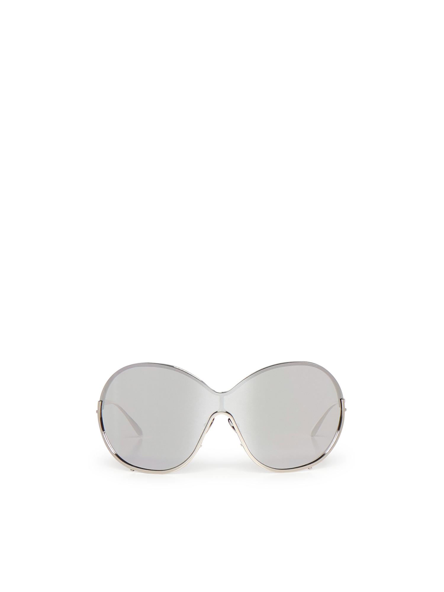 alaia sunglasses silver metal fiber - women