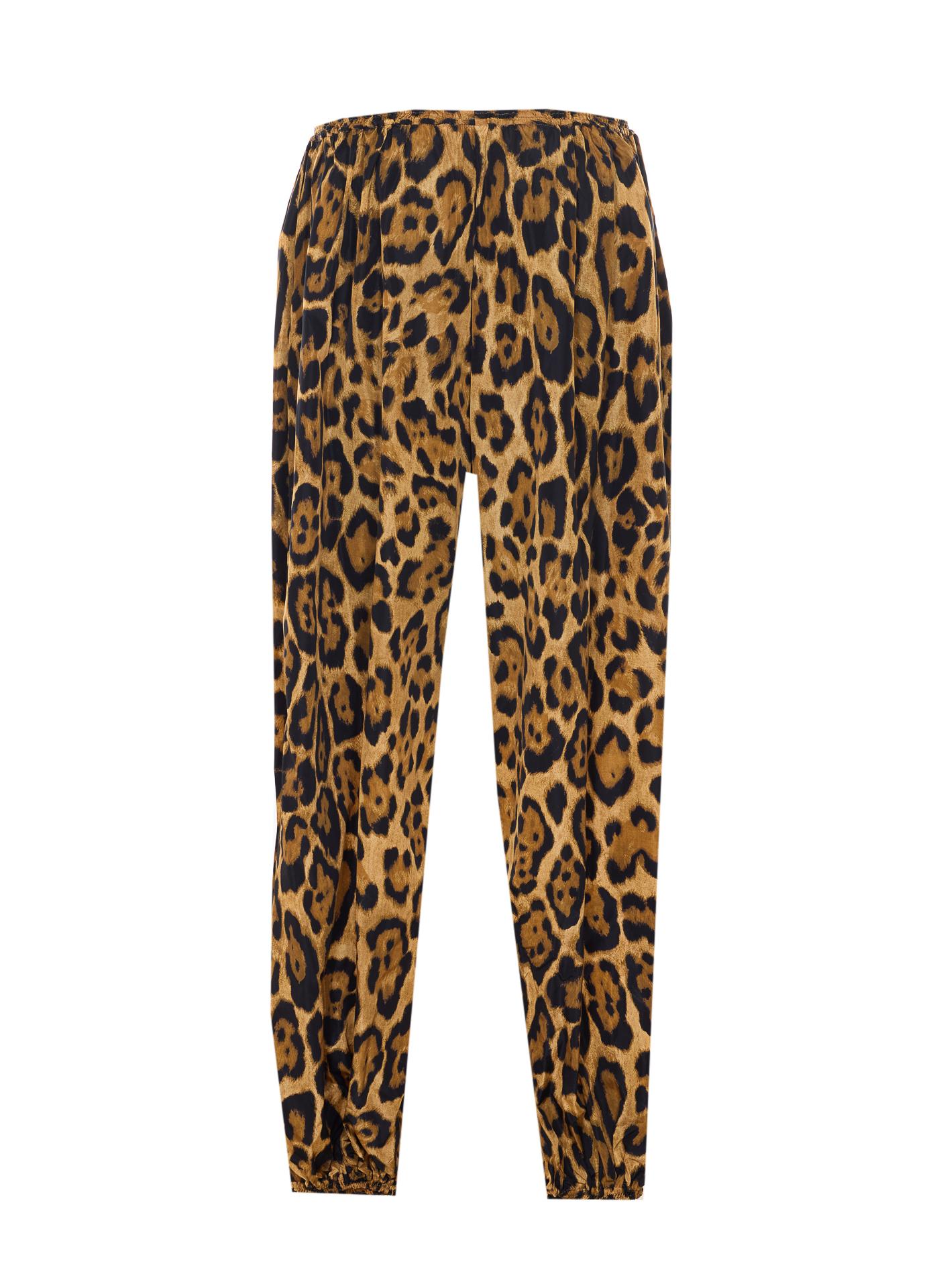 alaia trousers brown polyamide - women